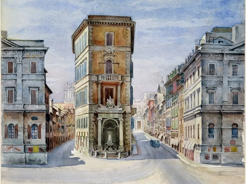 1896-Giuseppe Fammilume - Ingresso della Spina dei Borghi